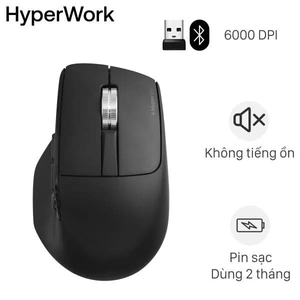 Chuột sạc Bluetooth HyperWork Macro - Ảnh 11