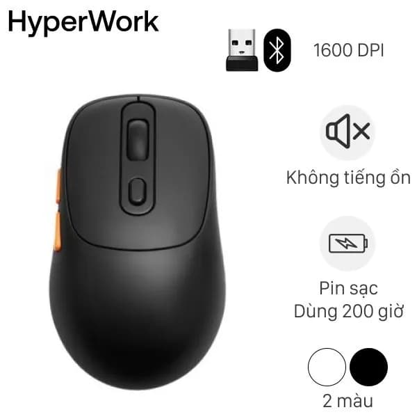 Chuột sạc Bluetooth HyperWork Silentium Mini - Ảnh 10