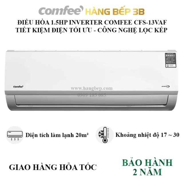 So sánh giá Máy lạnh Comfee Inverter 1.5 HP CFS-13VDM rẻ nhất? - Ảnh 18