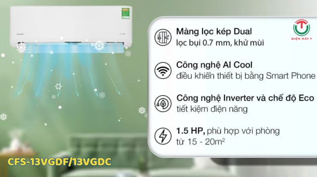 So sánh giá Máy lạnh Comfee Inverter 1.5 HP CFS-13VGX rẻ nhất? - Ảnh 18