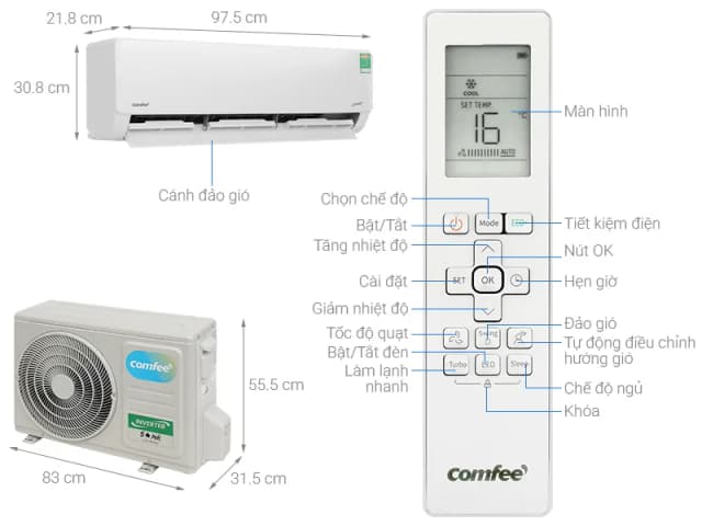So sánh giá Máy lạnh Comfee Inverter 2 HP CFS-18VGDF rẻ nhất? - Ảnh 11