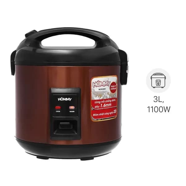 So sánh giá Nồi cơm nắp gài Crystal 3 lít NCG3001 rẻ nhất? - Ảnh 11