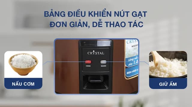 So sánh giá Nồi cơm nắp gài Crystal 3 lít NCG3001 rẻ nhất? - Ảnh 10