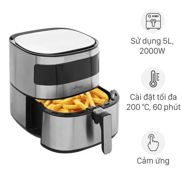 So sánh giá Nồi chiên không dầu Crystal 5.5 lít BF525 rẻ nhất? - Ảnh 5