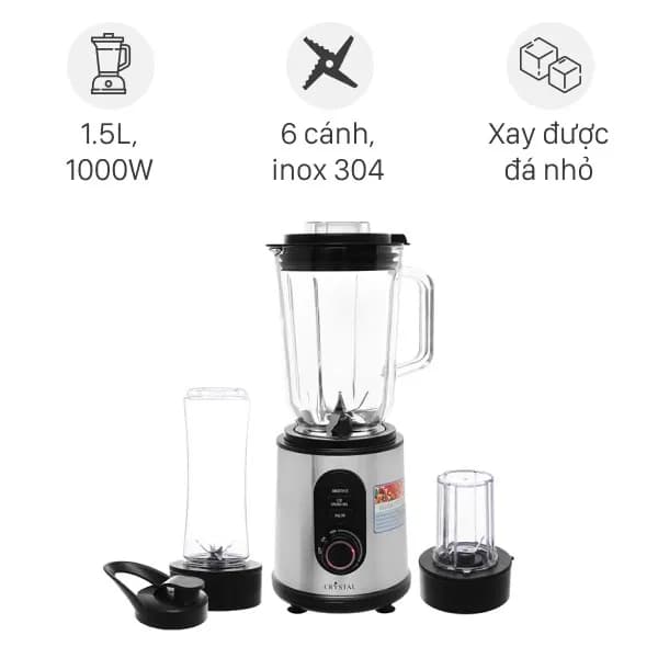 So sánh giá Máy xay sinh tố đa năng Crystal TB-6680A rẻ nhất? - Ảnh 5