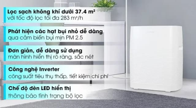 So sánh giá Máy lọc không khí Cuckoo CAC-C1220FW 33W rẻ nhất? - Ảnh 5