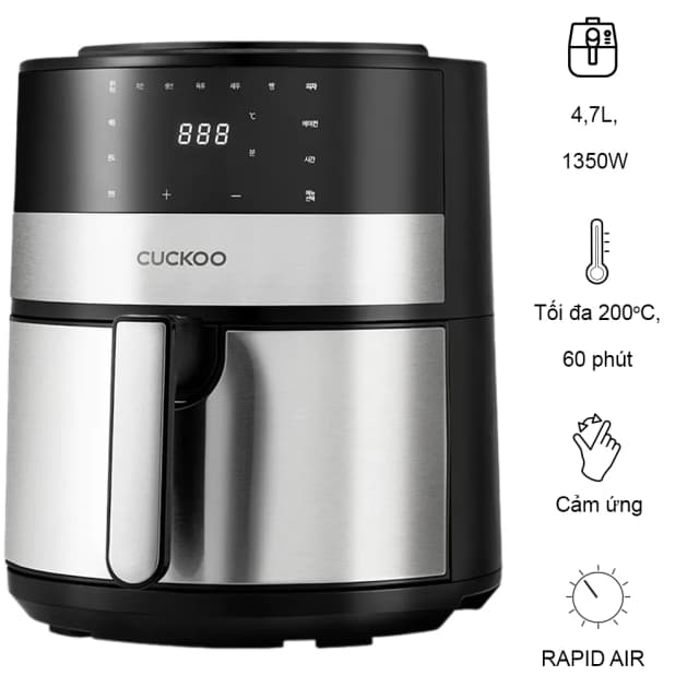 So sánh giá Nồi chiên không dầu Cuckoo 4.7 lít CAF-F0410T rẻ nhất? - Ảnh 2