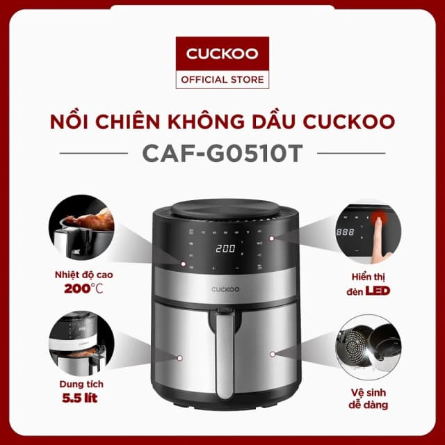 So sánh giá Nồi chiên không dầu Cuckoo 5.5 lít CAF-G0510T rẻ nhất? - Ảnh 13
