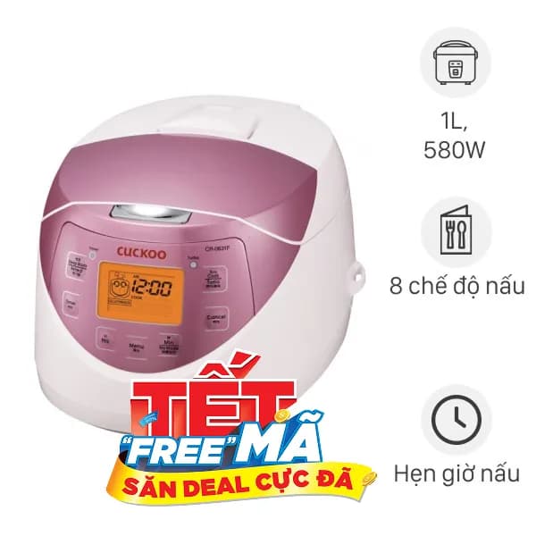 So sánh giá Nồi cơm điện tử Cuckoo 1 lít CR- 0631F rẻ nhất? - Ảnh 2