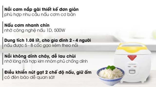 So sánh giá Nồi cơm nắp gài Cuckoo 1.08 lít CR-0671 rẻ nhất? - Ảnh 10