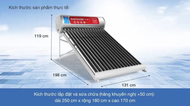 So sánh giá Máy nước nóng năng lượng mặt trời Đại Thành 160 lít Vigo 58-15 rẻ nhất? - Ảnh 2