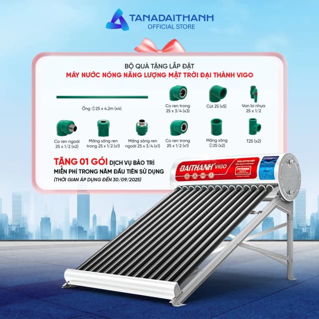 So sánh giá Máy nước nóng năng lượng mặt trời Đại Thành 160 lít Vigo 58-15 rẻ nhất? - Ảnh 15