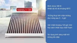 Máy nước nóng năng lượng mặt trời Đại Thành 180 lít Vigo 58-18 - Giá rẻ nhất hôm nay - Ảnh 2