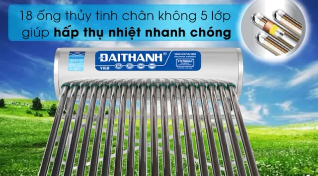 So sánh giá Máy nước nóng năng lượng mặt trời Đại Thành 180 lít Vigo 58-18 rẻ nhất? - Ảnh 16
