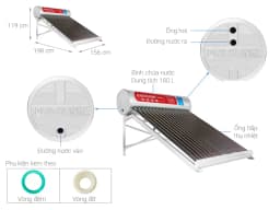 Máy nước nóng năng lượng mặt trời Đại Thành 180 lít Vigo 58-18 - Giá rẻ nhất hôm nay - Ảnh 4