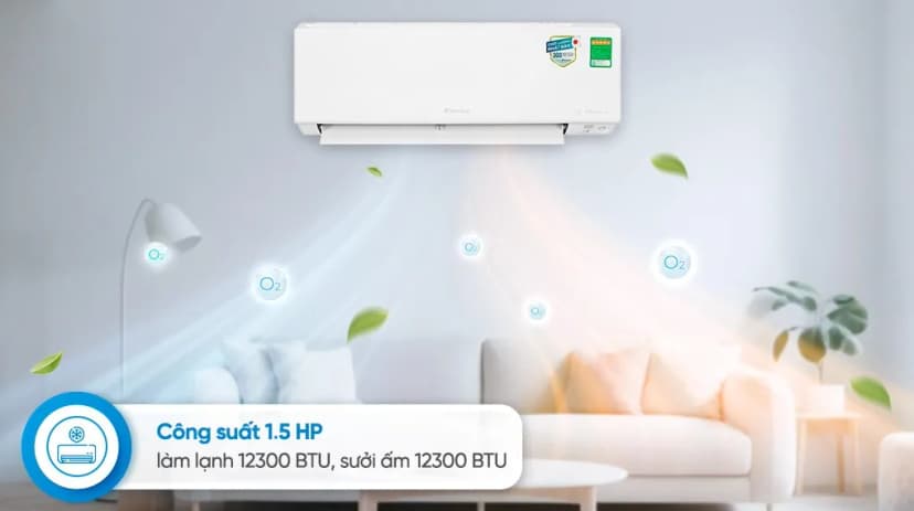 Máy lạnh 2 chiều Daikin Inverter 1.5 HP FTHF35XVMV - Giá rẻ nhất hôm nay - Ảnh 3
