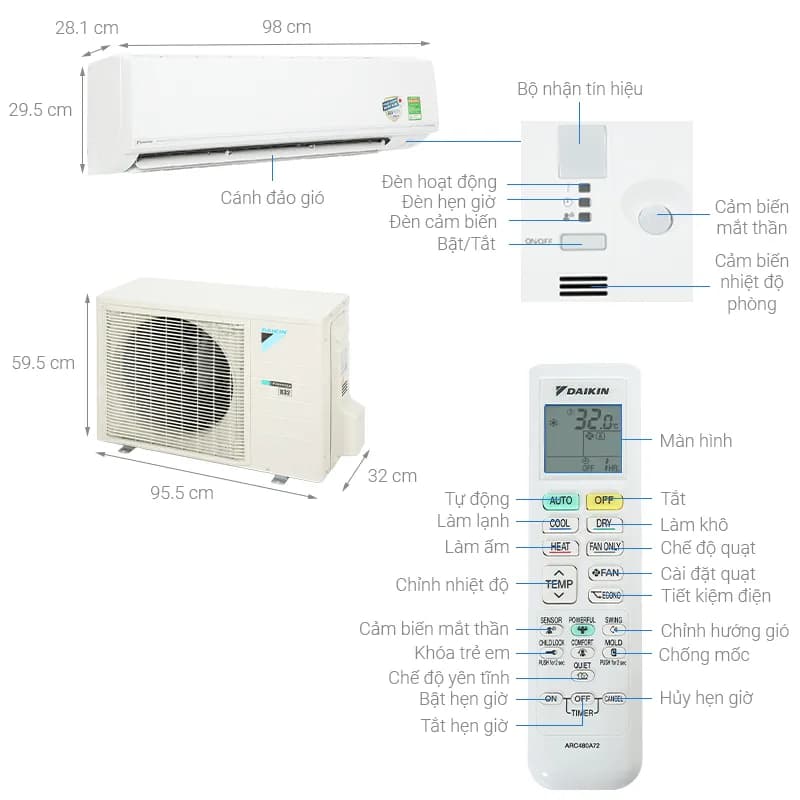 Máy lạnh 2 chiều Daikin Inverter 2 HP FTHF50VAVMV - Giá rẻ nhất hôm nay - Ảnh 5