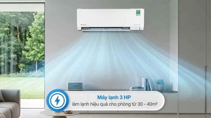 Máy lạnh Daikin Inverter 3 HP FTKM71AVMV - Giá rẻ nhất hôm nay - Ảnh 3
