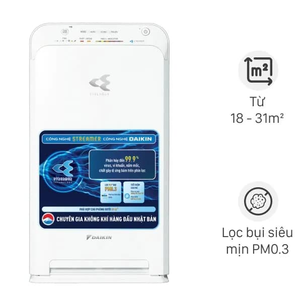 So sánh giá Máy lọc không khí Daikin MC40UVM6-7 23W rẻ nhất? - Ảnh 3