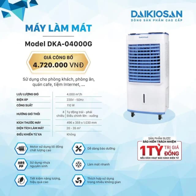 So sánh giá Quạt điều hòa Daikiosan DKA-04000G 110W rẻ nhất? - Ảnh 17