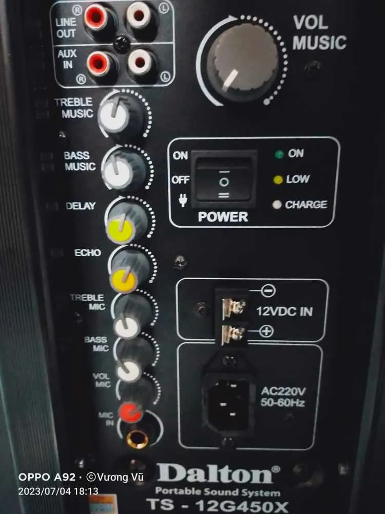 Loa kéo karaoke Dalton TS-12G450X 500W - Giá rẻ nhất hôm nay - Ảnh 15