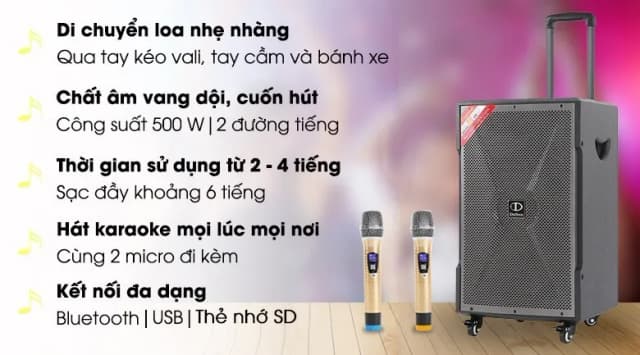 So sánh giá Loa kéo karaoke Dalton TS-12G450X 500W rẻ nhất? - Ảnh 10