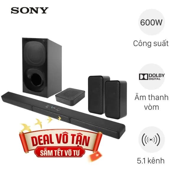 So sánh giá Bộ loa thanh Sony HT-S40R 600W rẻ nhất?