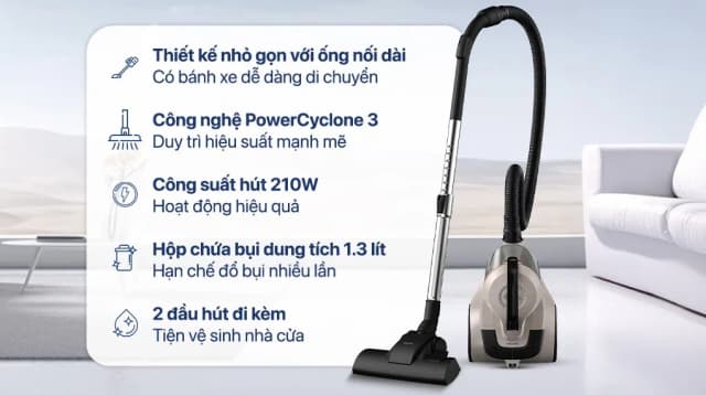 So sánh giá Máy hút bụi dạng hộp Philips XB1012/10 rẻ nhất? - Ảnh 3