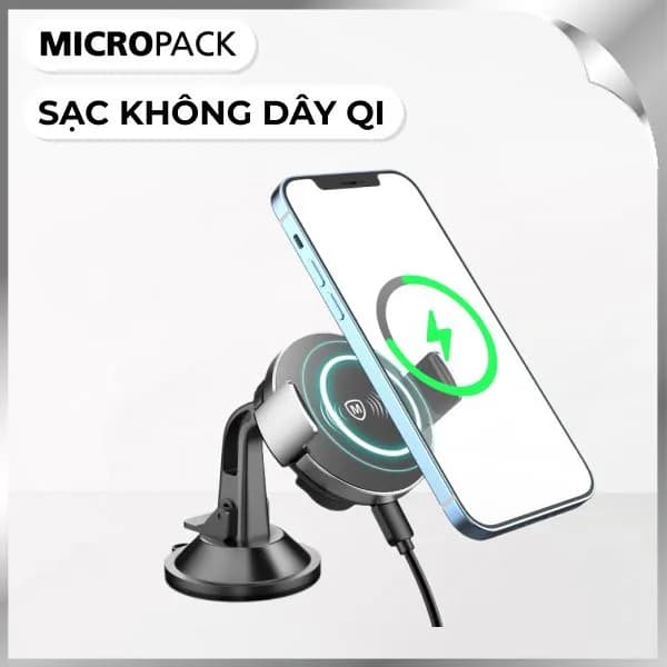 Đế sạc không dây 15W MicroPack Power Motor Magnetic MCC15WM - Ảnh 35