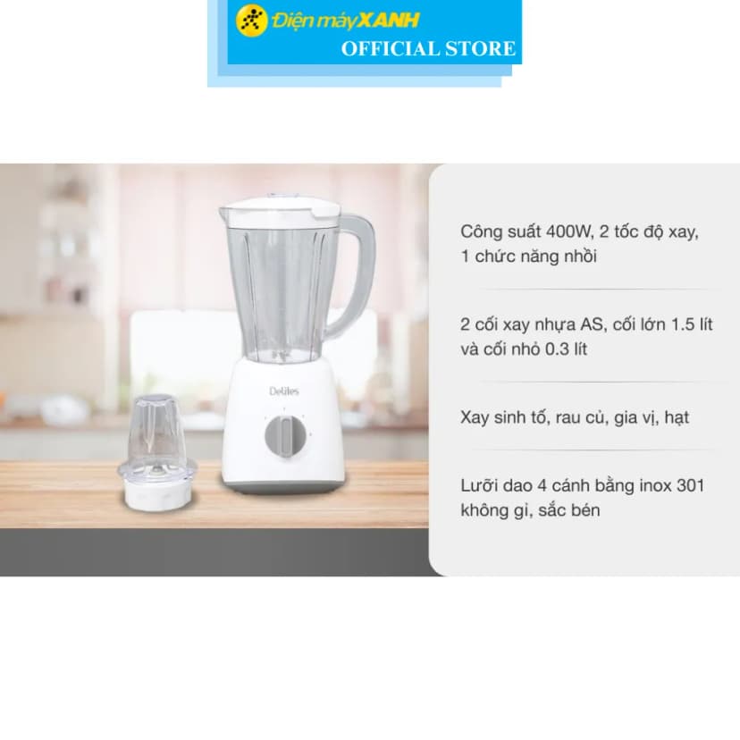 So sánh giá Máy xay sinh tố đa năng Delites BL2009 - Tìm sản phẩm giá rẻ nhất - Ảnh 16