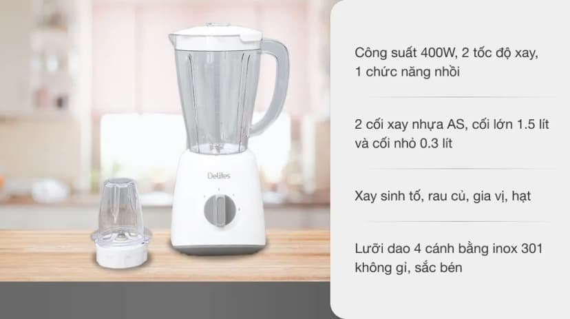 So sánh giá Máy xay sinh tố đa năng Delites BL2009 - Tìm sản phẩm giá rẻ nhất - Ảnh 3