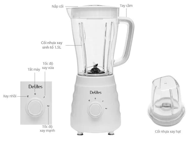 So sánh giá Máy xay sinh tố đa năng Delites BL2009 rẻ nhất? - Ảnh 5