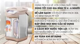 Bình thủy điện Delites EKA-5.0F 3.2 lít - Giá rẻ nhất hôm nay - Ảnh 3
