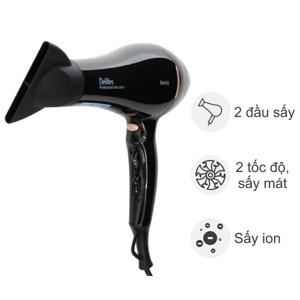 Máy sấy tóc 1800 - 2200W Delites MST04 - Ảnh 37