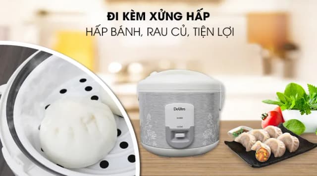 So sánh giá Nồi cơm nắp gài Delites 1.8 lít NCG1805 rẻ nhất? - Ảnh 16