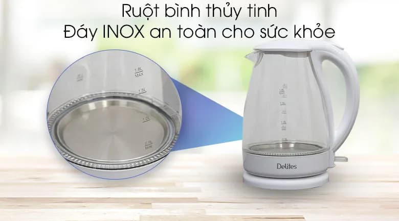 So sánh giá Bình đun siêu tốc Delites 1.8 lít ST18G02 - Tìm sản phẩm giá rẻ nhất - Ảnh 13