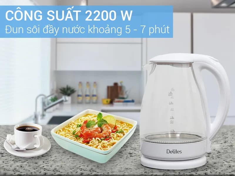 So sánh giá Bình đun siêu tốc Delites 1.8 lít ST18G02 - Tìm sản phẩm giá rẻ nhất - Ảnh 10