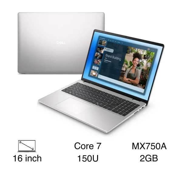Laptop Dell 16 DC16251 - DC6C7557W1 (Core 7 150U, 16GB, 1TB, Full HD+, OfficeH24+365, Win11) - Giá rẻ nhất hôm nay - Ảnh 1