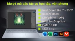 Laptop Dell 16 Plus DB16250 - X65NW7 (Ultra 7 256V, 16GB, 1TB, QHD+ 120Hz, OfficeH24+365, Win11) - Giá rẻ nhất hôm nay - Ảnh 3