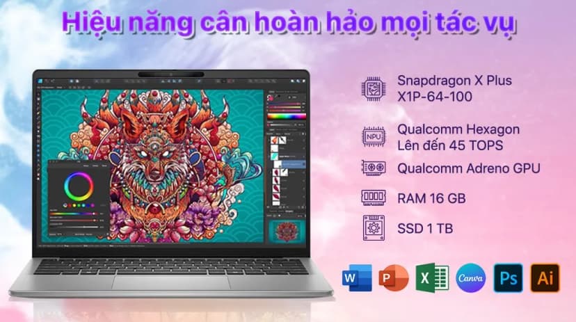 Laptop Dell Inspiron 14 5441 - N4O10441W1 (X1P 64 100, 16GB, 1TB, Full HD+, OfficeH24+365, Win11) - Giá rẻ nhất hôm nay - Ảnh 3