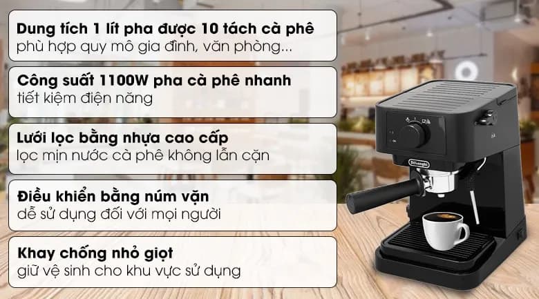 Máy pha cà phê Delonghi EC230.BK - Giá rẻ nhất hôm nay - Ảnh 2
