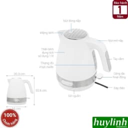 Bình đun siêu tốc Delonghi 1 lít KBLA2000.R - Giá rẻ nhất hôm nay - Ảnh 19