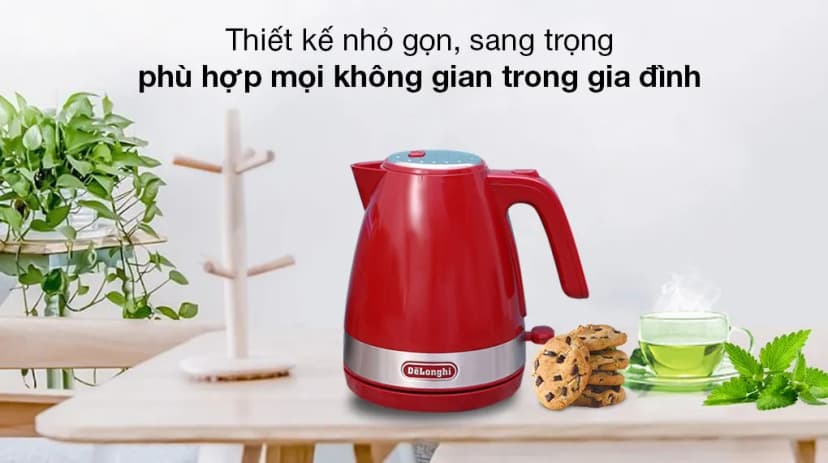 Bình đun siêu tốc Delonghi 1 lít KBLA2000.R - Giá rẻ nhất hôm nay - Ảnh 10