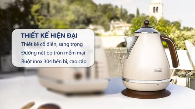 Bình đun siêu tốc Delonghi 1.7 lít KBOV2001.BG - Ảnh 5