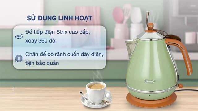 So sánh giá Bình đun siêu tốc Delonghi 1.7 lít KBOV2001.BG rẻ nhất? - Ảnh 15