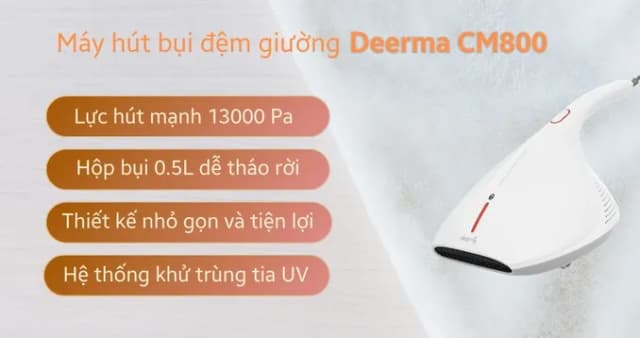So sánh giá Máy hút bụi đệm giường Deerma CM800 rẻ nhất? - Ảnh 16
