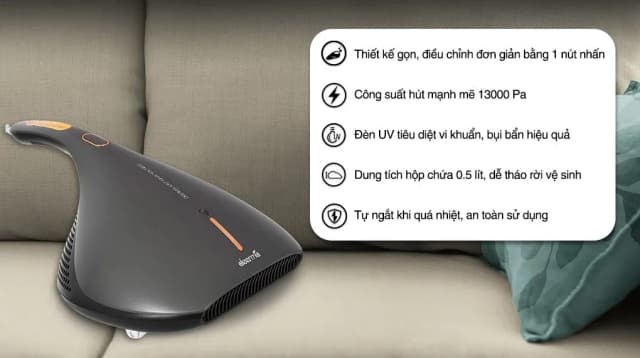 So sánh giá Máy hút bụi đệm giường Deerma EX919 rẻ nhất? - Ảnh 8