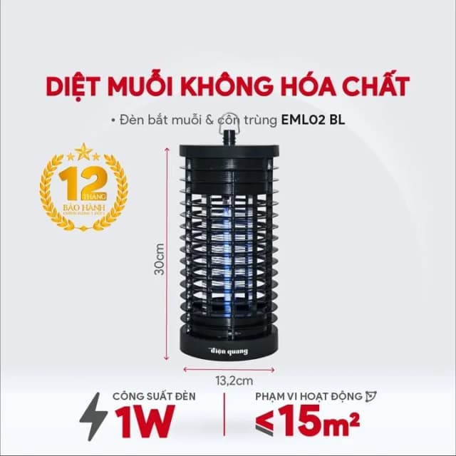 So sánh giá Đèn bắt muỗi Điện Quang ĐQ EML02 BL rẻ nhất? - Ảnh 6
