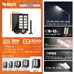 So sánh giá Đèn đường liền thể năng lượng mặt trời Modi MD-SLT27-400-W - Tìm sản phẩm giá rẻ nhất - Ảnh 6