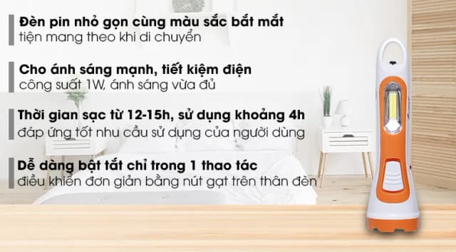 So sánh giá Đèn pin sạc đa năng Comet CRT453 rẻ nhất? - Ảnh 12